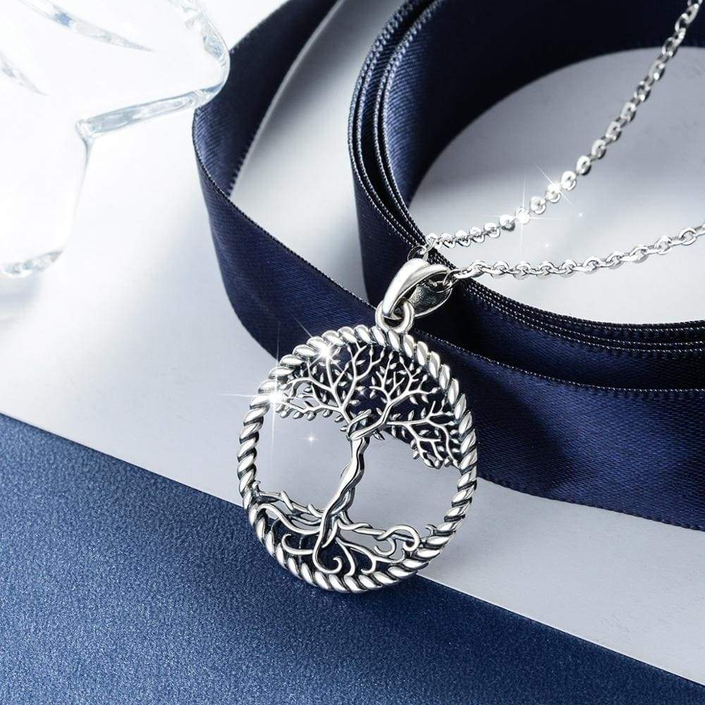 Collier Arbre de Vie Mère en Argent Sterling 925