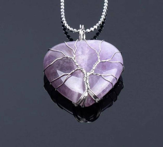 pendentif arbre de Vie Améthyste