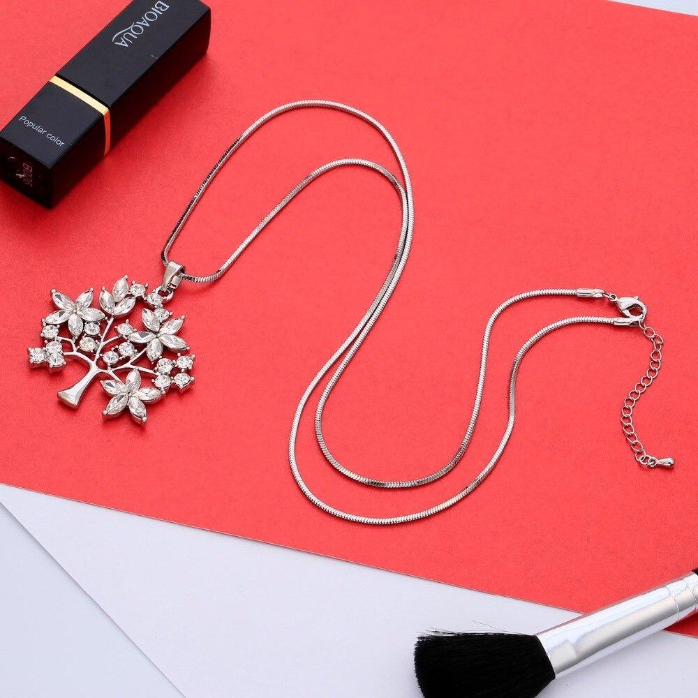pendentif Arbre de Vie Fleur Argent