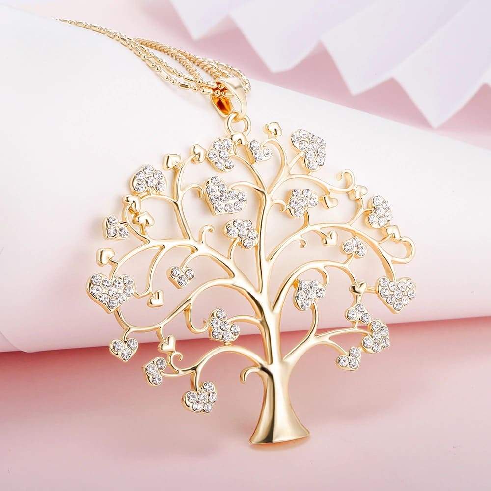 Collier Arbre de Vie doré