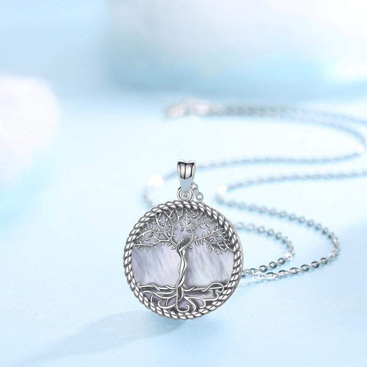 Collier Arbre de Vie Nacre en argent