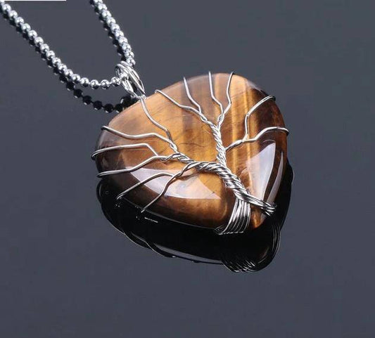 pendentif Arbre de Vie Œil-de-Tigre