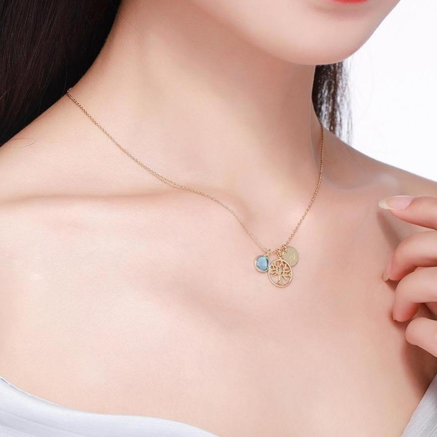Collier Arbre de Vie femme Or 3 Pièces