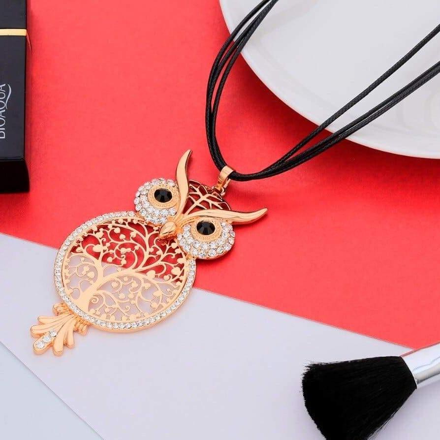 Collier Chouette dorée