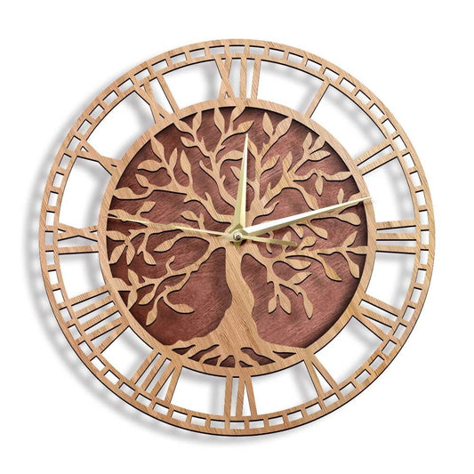 Horloge Arbre de Vie en Bois