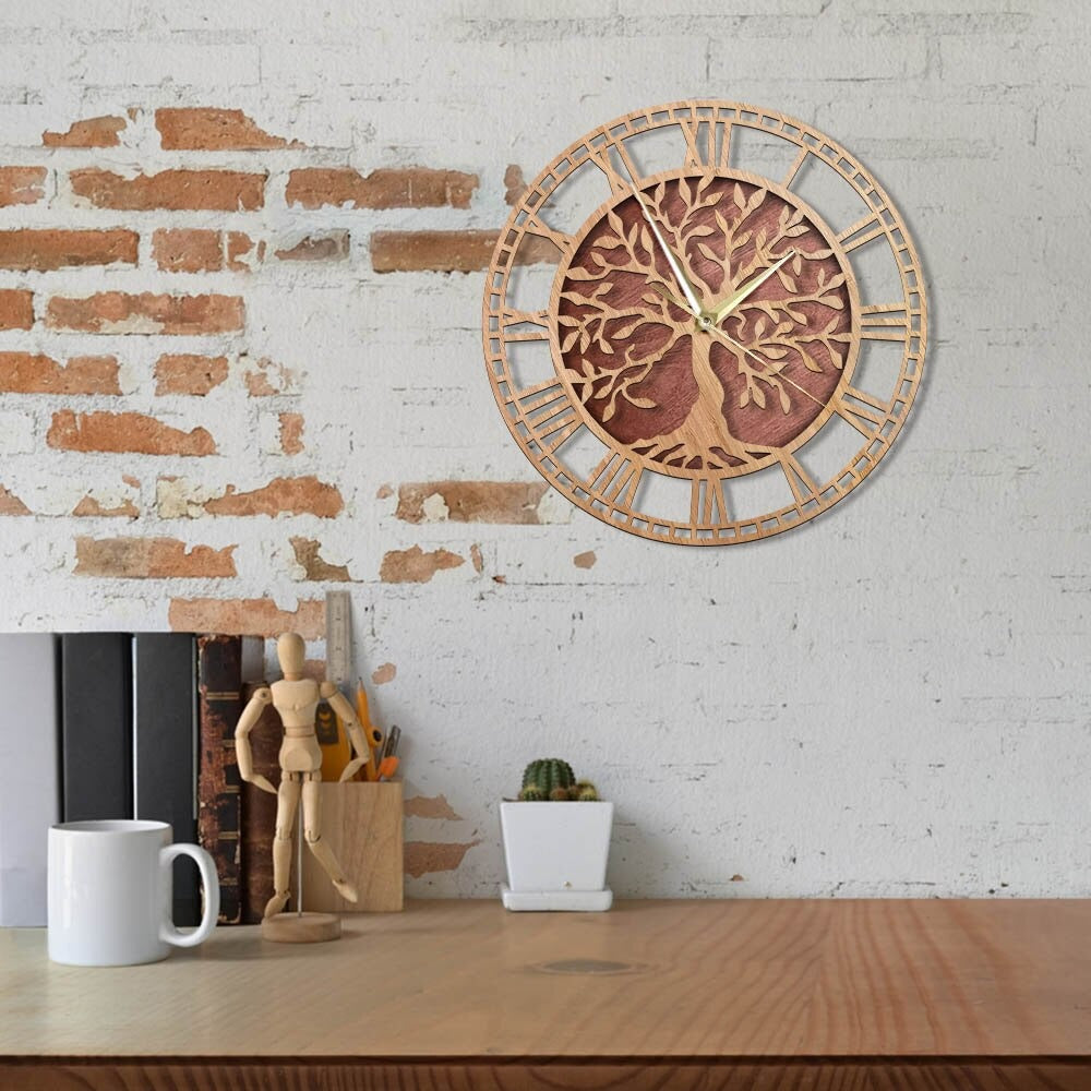 Horloge Arbre de Vie en Bois