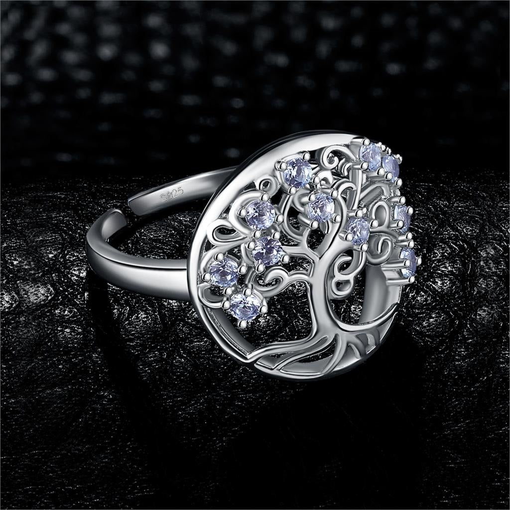 Bague Arbre de Vie Diamant en argent 925