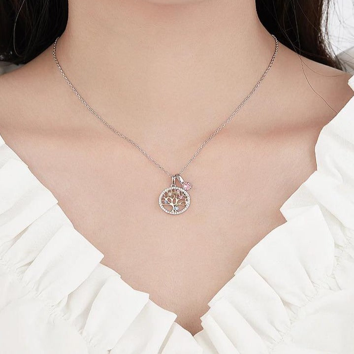 Collier Arbre de Vie Or Argent Sterling 925