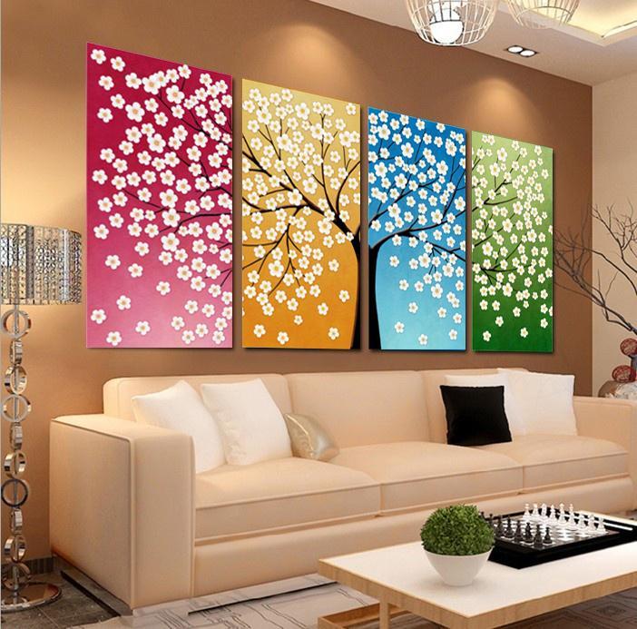 tableau sur Toile Arbre de Vie coloré