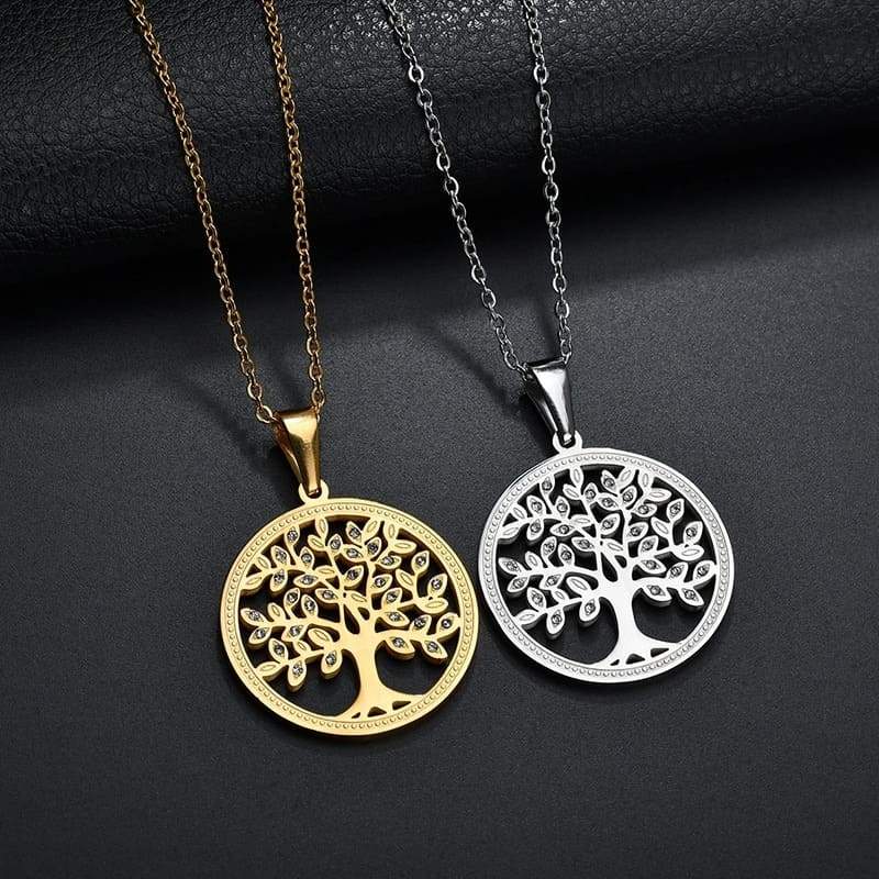 Pendentif Arbre de Vie Acier inoxydable