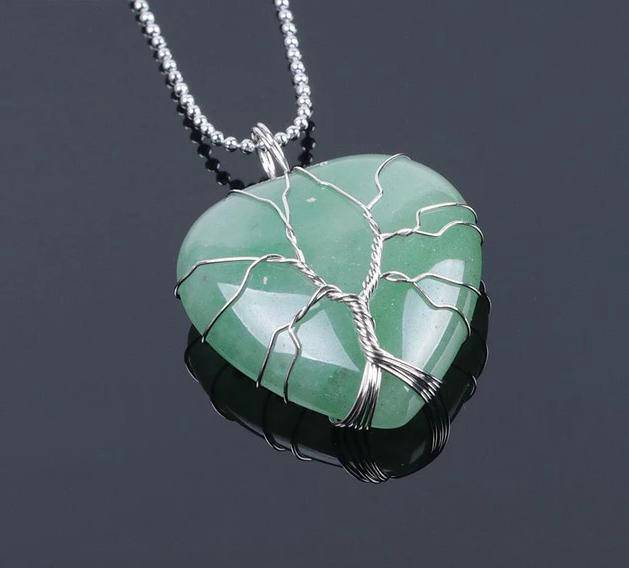 pendentif Arbre de Vie Aventurine Verte