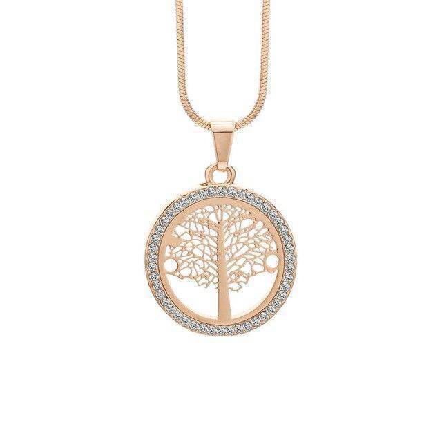 Pendentif Arbre de Vie Or Rose