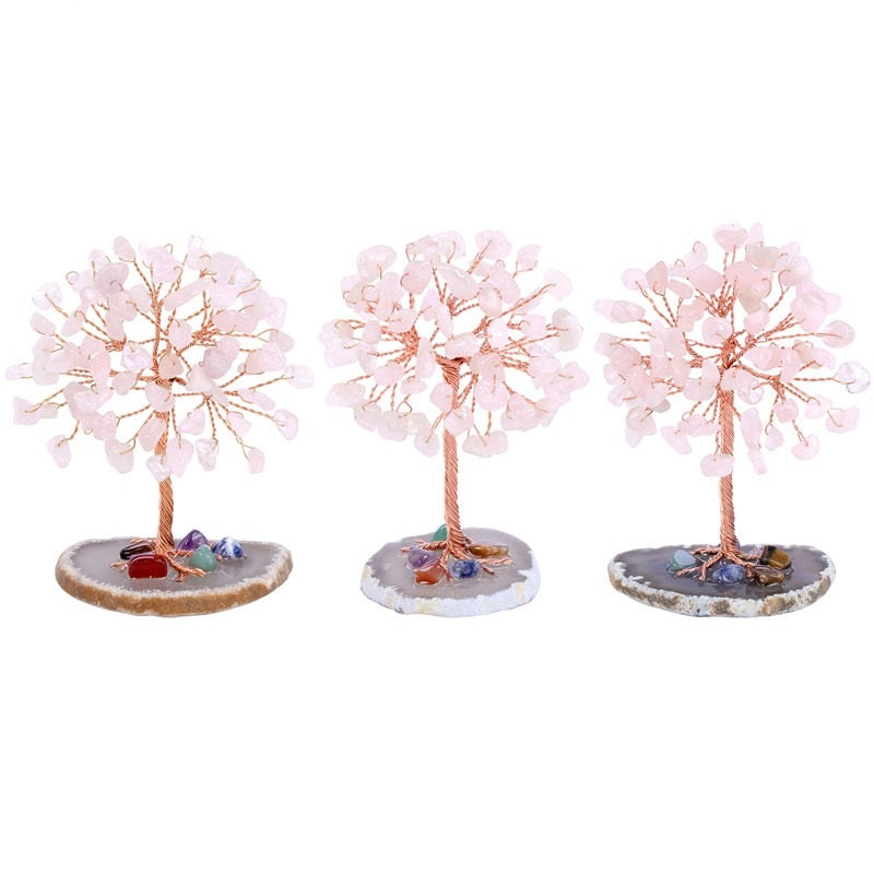 Décoration Arbre de Vie Quartz Rose