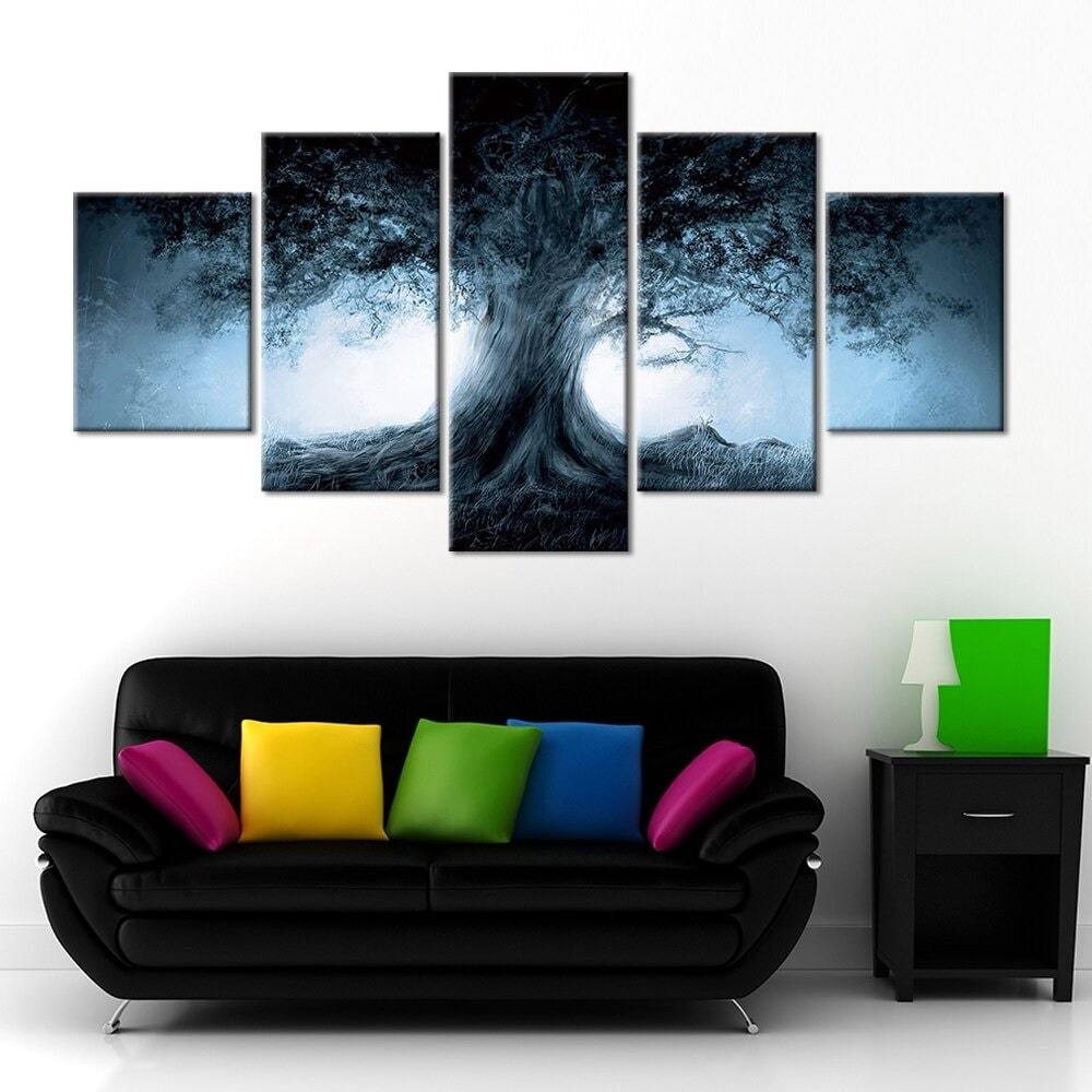 Tableau Arbre de Vie Sombre
