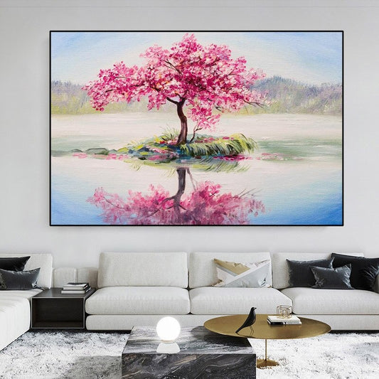 Tableau Arbre de Vie Rose