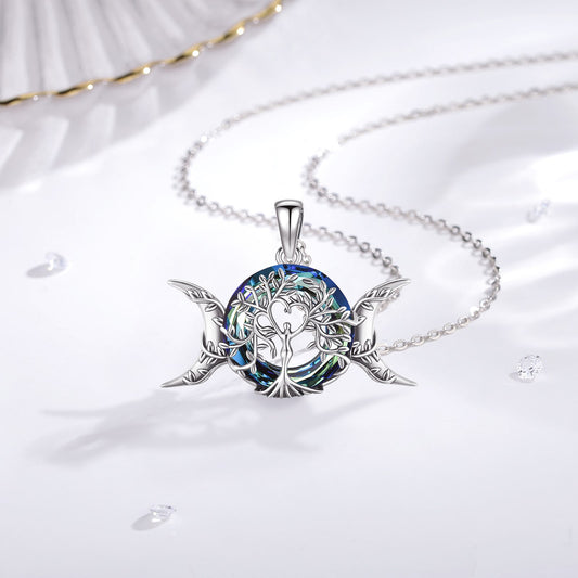 Collier Arbre de Vie avec Lunes en Argent 