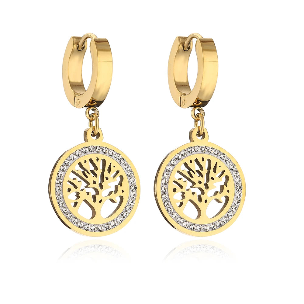 Boucles d’Oreilles Arbre de Vie Chic 