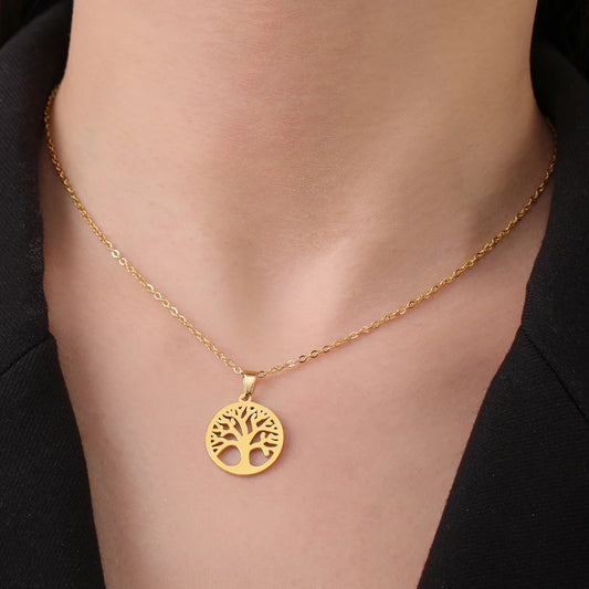 Collier Arbre de Vie Doré femme