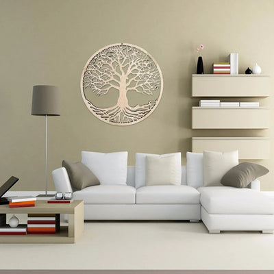 arbre de vie deco murale en bois