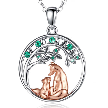 Collier Arbre de Vie Renand Or Rose en Argent Sterling 925