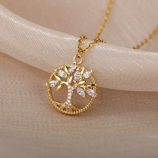 Collier Arbre de Vie or
