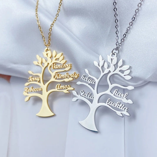 Collier Arbre de Vie Prénom 