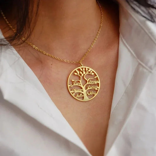 Collier Arbre de Vie Personnalisé Or