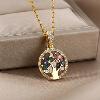 Collier Arbre de Vie Chic Oxyde De Zirconium