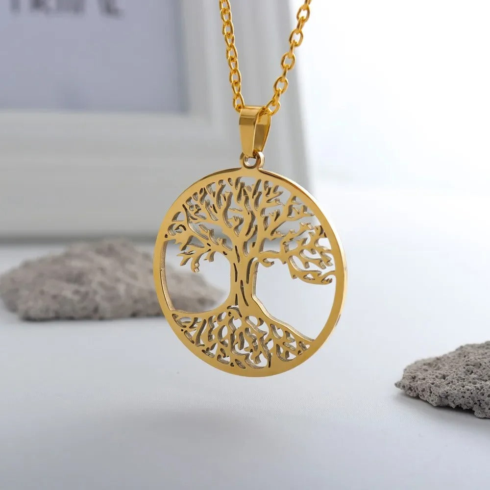 collier Arbre de Vie Plaqué Or