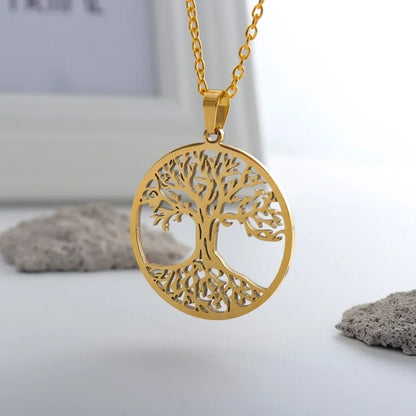 collier Arbre de Vie Plaqué Or