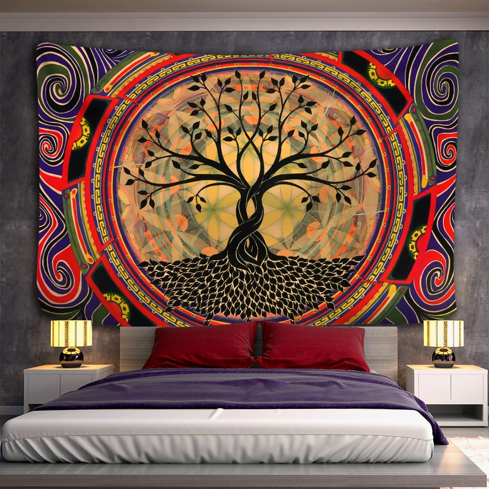 Tenture Indienne Arbre de Vie