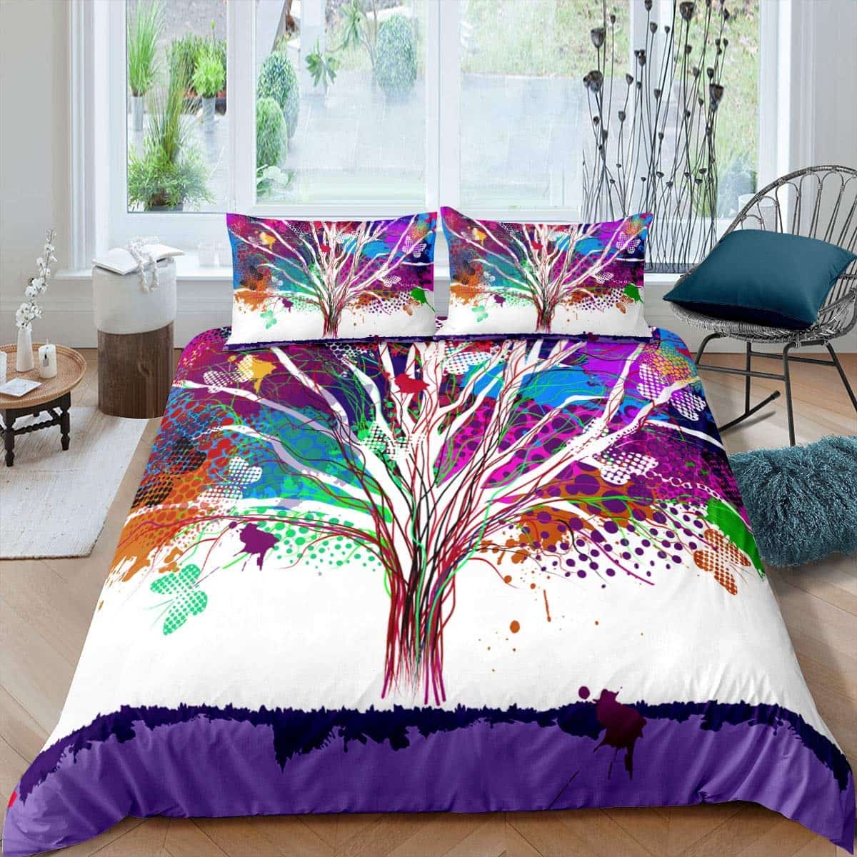 QEODAH Parure de Lit 200x200 Arbre de Vie - Housse de Couette 2 Personnes Motif Viking, Ensemble de Literie Imprimée en Microfibre Douce avec Fermeture éclair, 2 taies d'oreiller 65x65 cm QEODAH Parure de Lit 200x200 Arbre de Vie - Housse de Couette 2 Personnes Motif Viking, Ensemble de Literie Imprimée en Microfibre Douce avec Fermeture éclair, 2 taies d'oreiller 65x65 cm