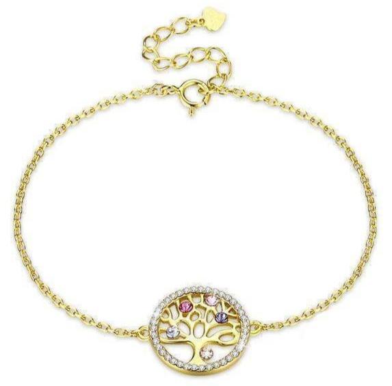 Bracelet Arbre de Vie Or Femme Argent Sterling 925