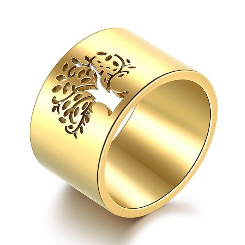 Anneau Arbre de Vie Or Jaune