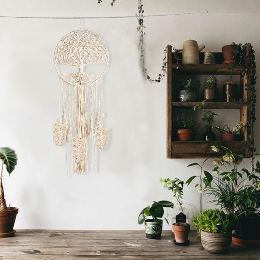 Attrape-Rêve Macramé Arbre de Vie Géant