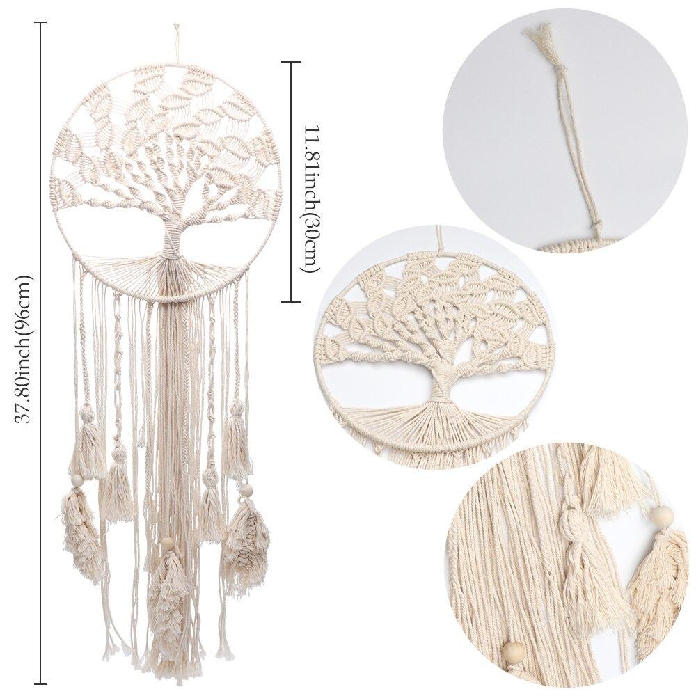 Attrape-Rêve Arbre de Vie Macramé Géant
