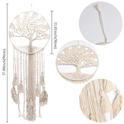 Attrape-Rêve Arbre de Vie Macramé Géant