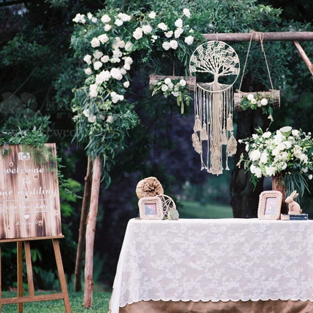 Attrape-Rêve Arbre de Vie Macramé Géant boho