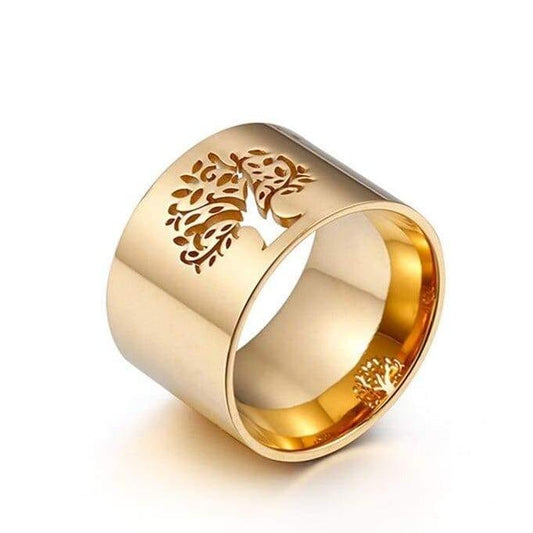 Bague Arbre de Vie Doré