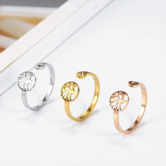 Bague Arbre de Vie Fine Or Rose