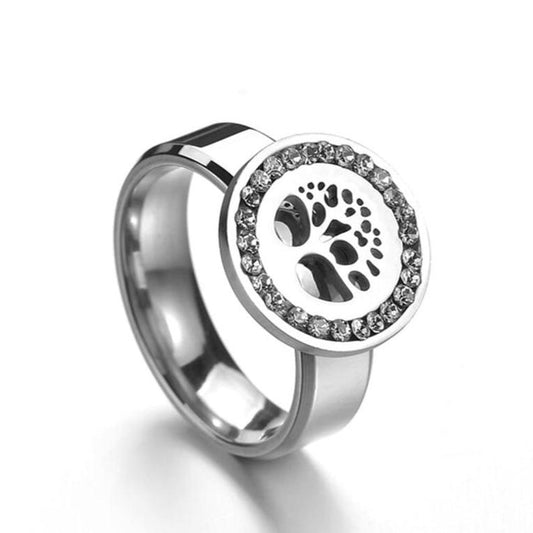 Bague Arbre de Vie Médaille Argent