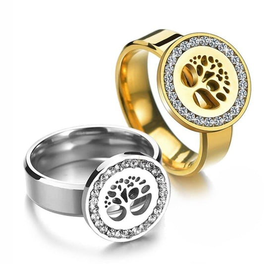 Bague Arbre de Vie Médaille 