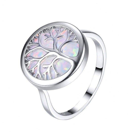 Bague Opale Blanche