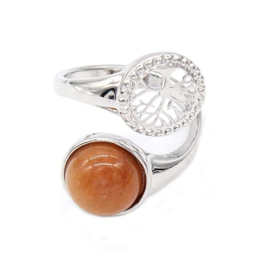 Bague Pierre Aventurine Rouge