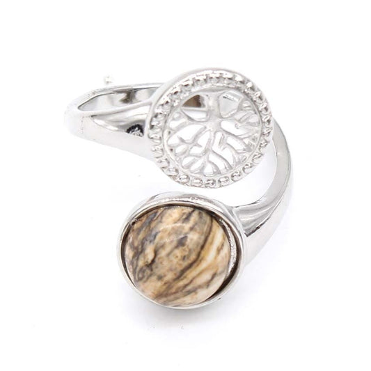 Bague Pierre Jasper Jaune