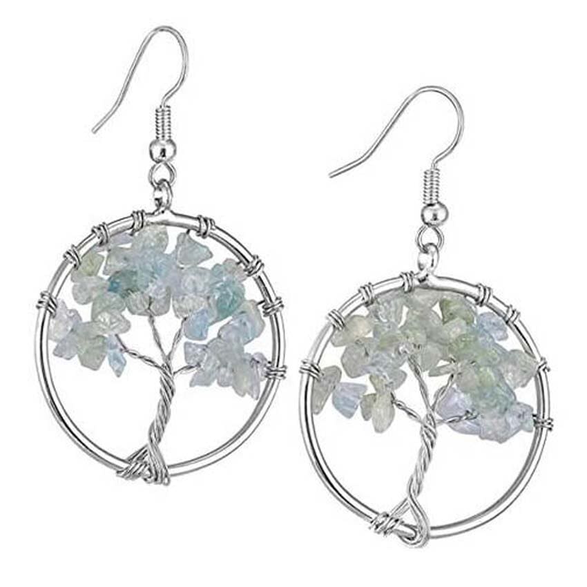 Boucles d’Oreilles Aigue Marine