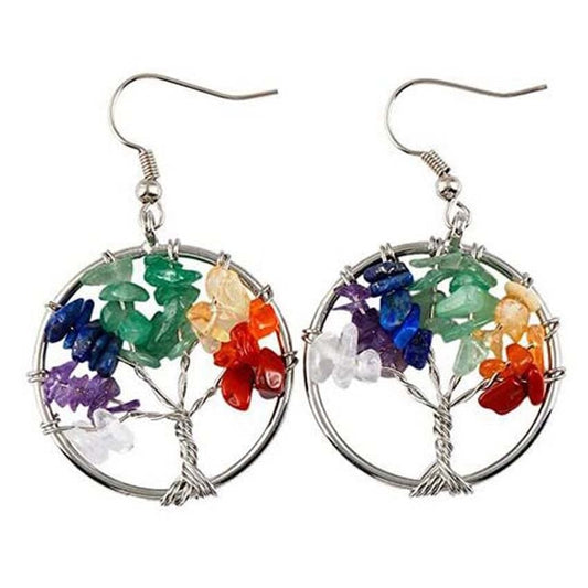 Boucles d’Oreilles 7 Chakras