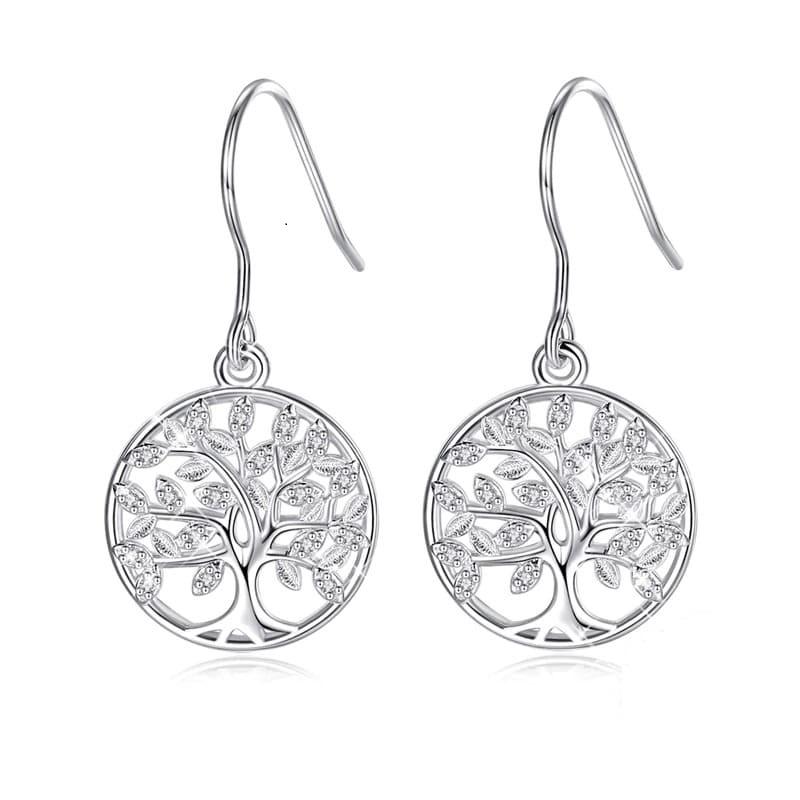 Boucles d’Oreilles Femme Arbre de Vie