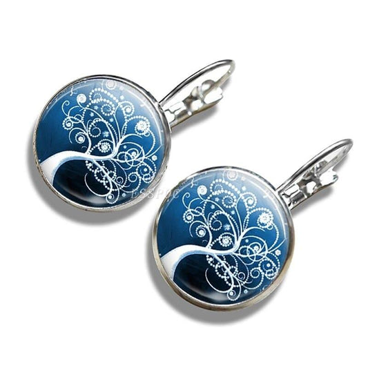 Boucles d’Oreilles Arbre de Vie Hiver