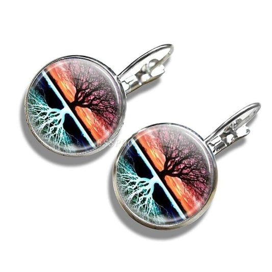 Boucles d’Oreilles Arbre de Vie Racine